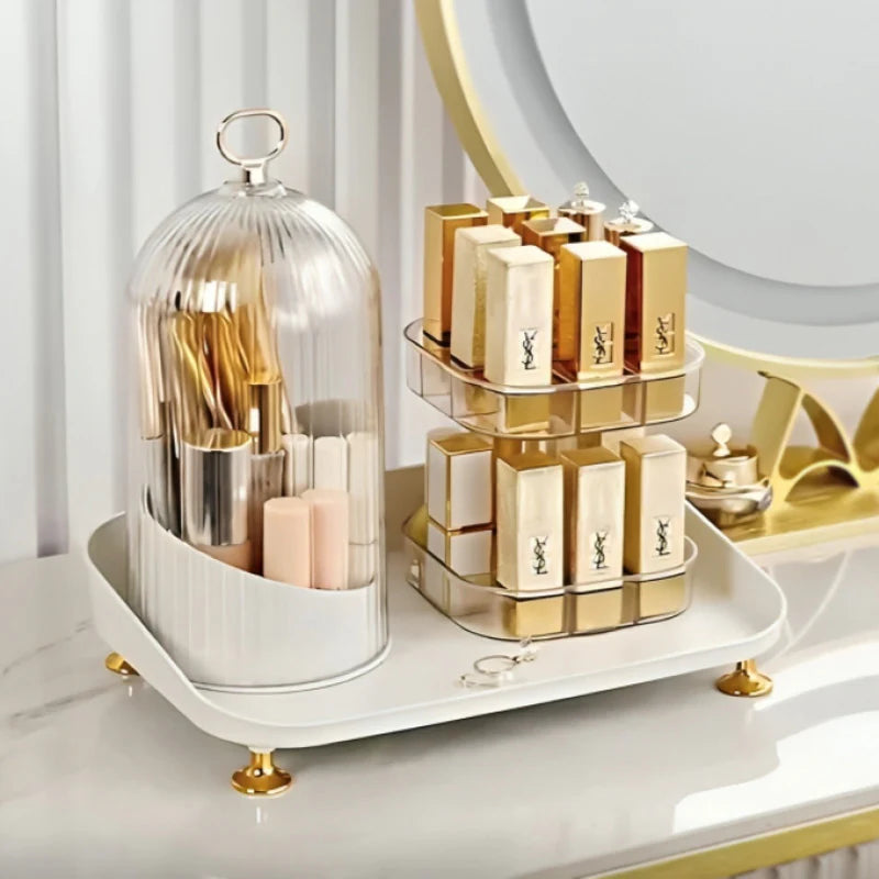 Lipstick & Cosmetic Brush Organizer