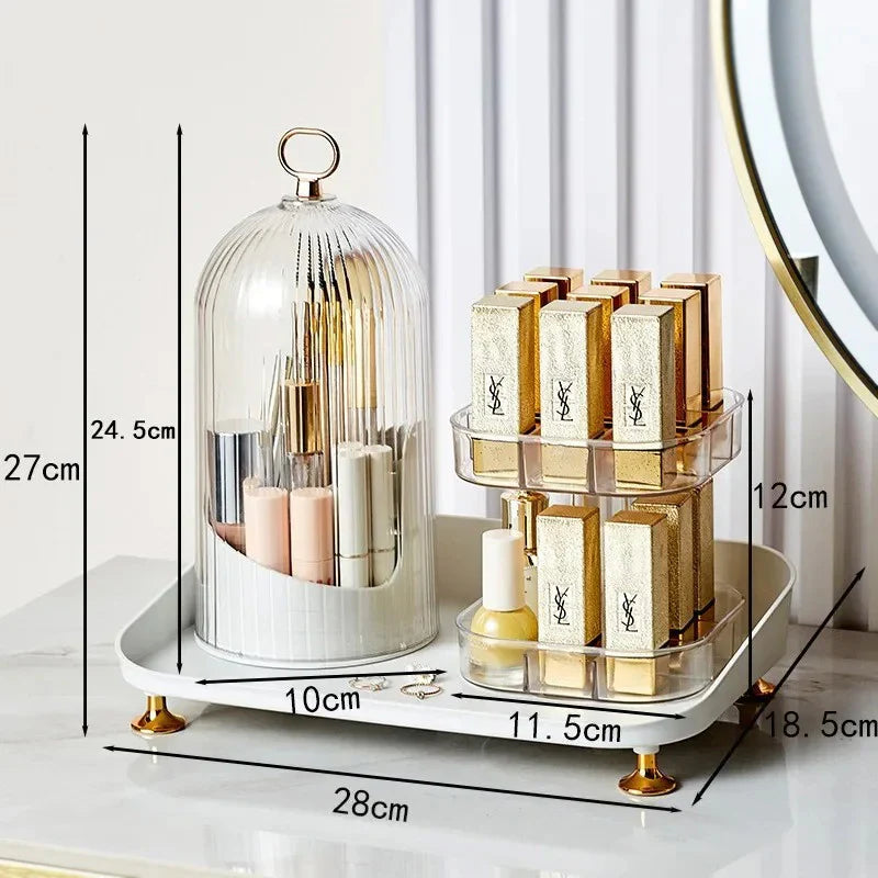 Lipstick & Cosmetic Brush Organizer