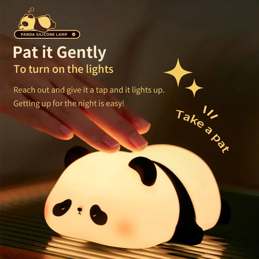 Silicone Panda Lamp - Reachargeable