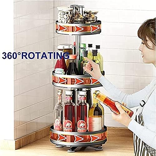 Rotating Iron Storage Rack 3 Layer