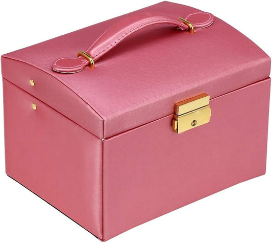 Mirror Leather Jewellery Organizer