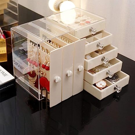 Acrylic 5+3 Jewellery Organizer