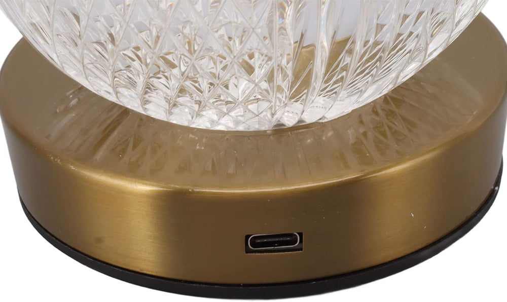 Round Crystal Table Lamp