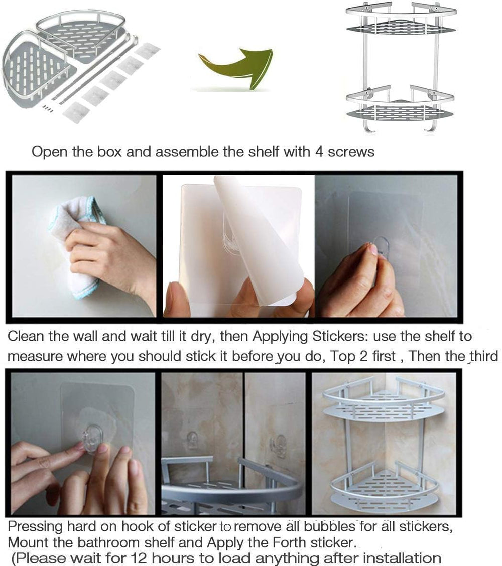 Aluminium Wall Mounted 2 Layer Corner