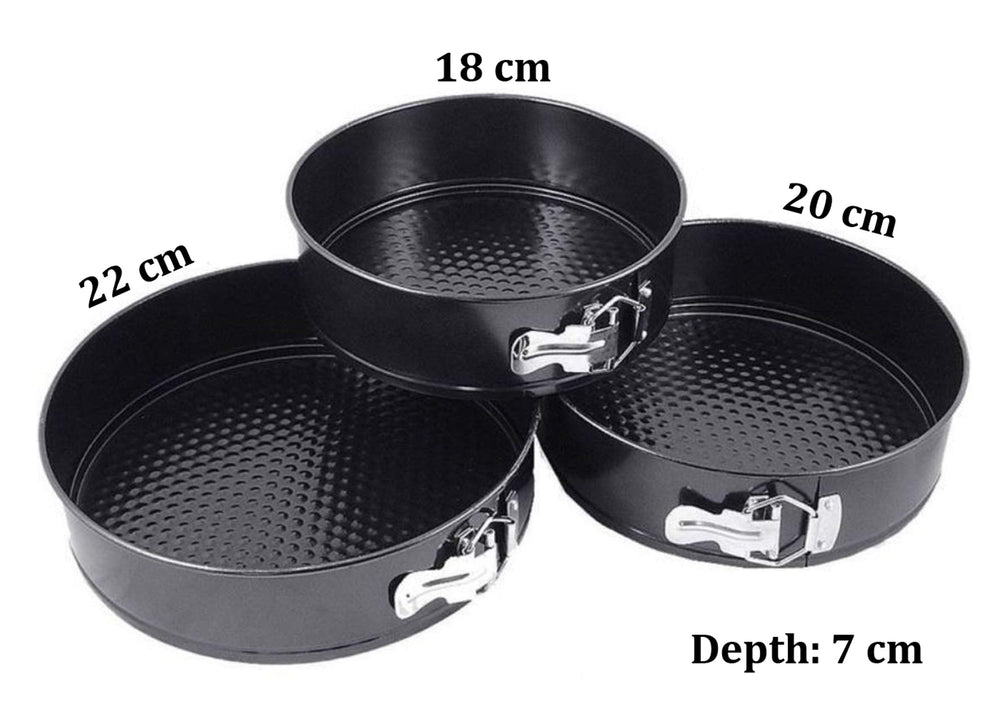 Set of 3 Nonstick Cake Pan