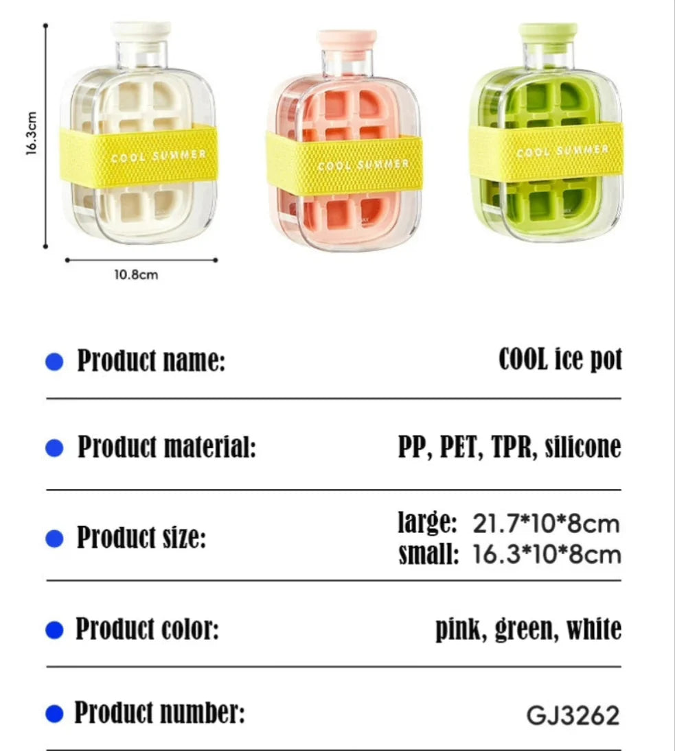 2-in-1 Ice Maker Cube Bottle