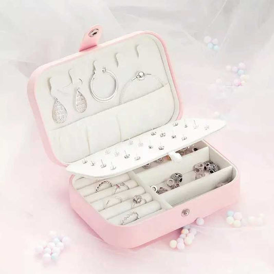Double Layer Jewellery Box- Pink