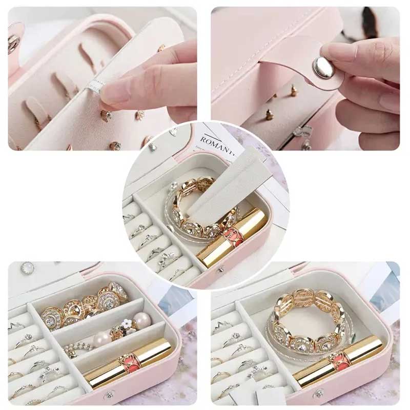 Double Layer Jewellery Box- Pink