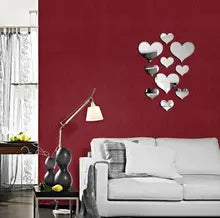 Love mirror wall stickers