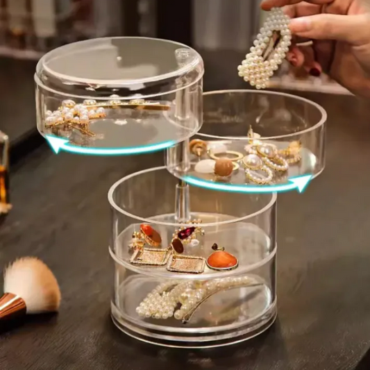 5 Layers Acrylic 360 Rotating Jewellery Box