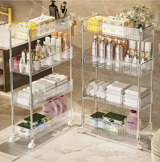Luxury 4-Layer Acrylic Trolley