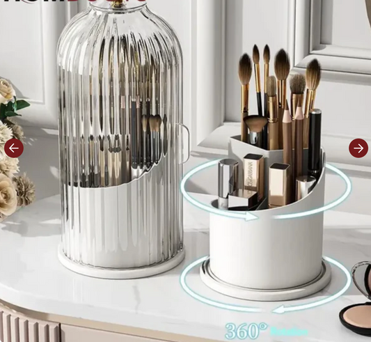 Luxury Rotating Makeup Brush Holder