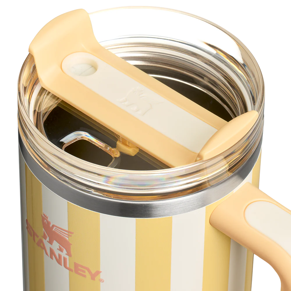 Stanley Quencher H2.0 Tumbler 40 oz - Cabana Stripes Butter