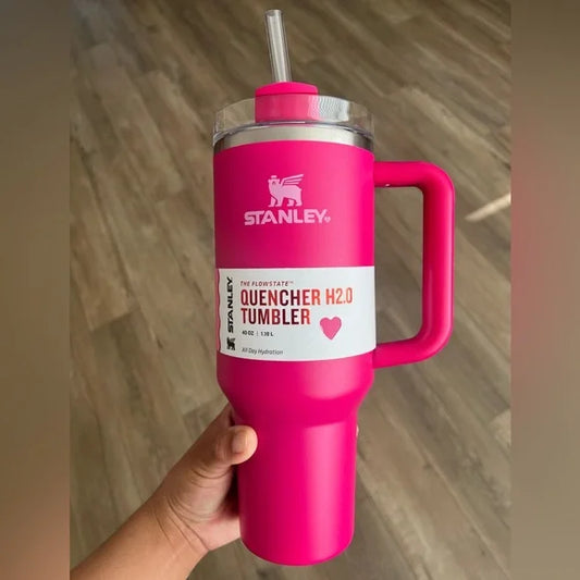 Stanley Quencher H2.0 Tumbler 40 oz - Cosmo Pink