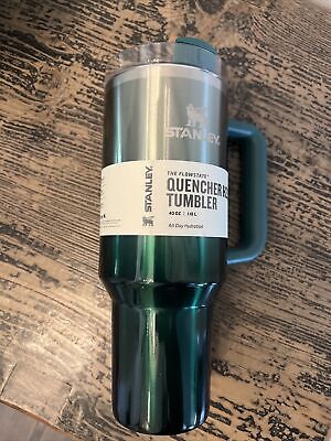 Stanley Quencher H2.0 Tumbler 40 oz - Pine Gradient Green