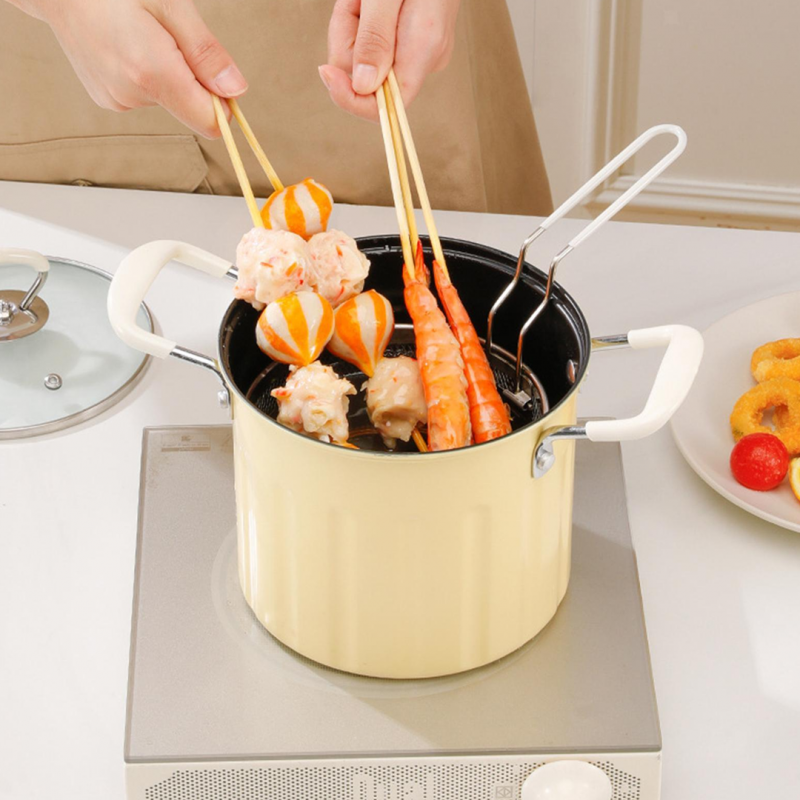 3L Deep Frying Pot With Strainer