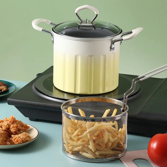 3L Deep Frying Pot With Strainer