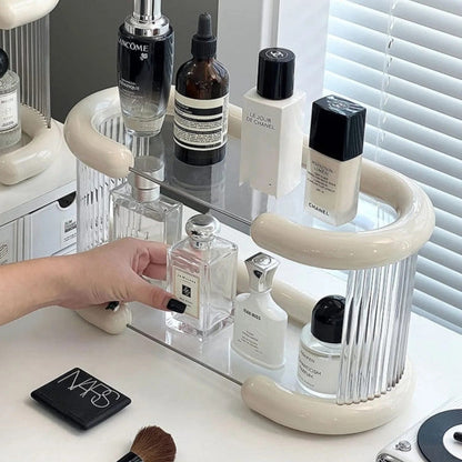 Bathroom Countertop Organizer 2 Layers