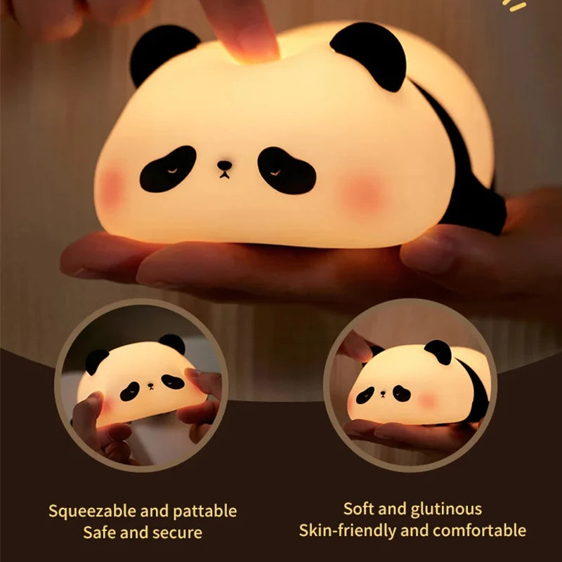Silicone Panda Lamp - Reachargeable
