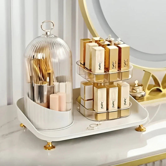 Lipstick & Cosmetic Brush Organizer