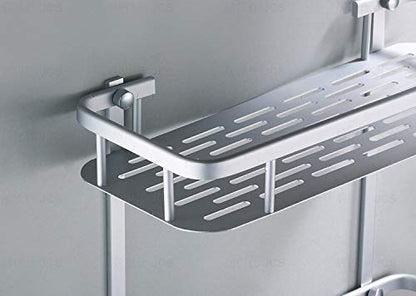Aluminium Wall Mounted 2 Layer Shelf