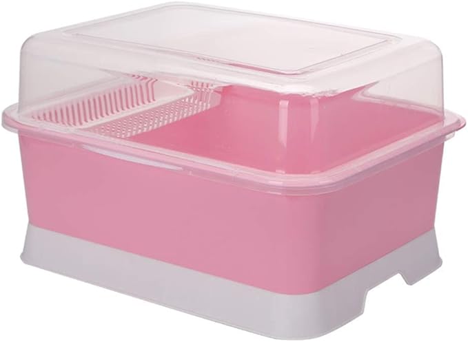 Dish Drainer Rack With Lid