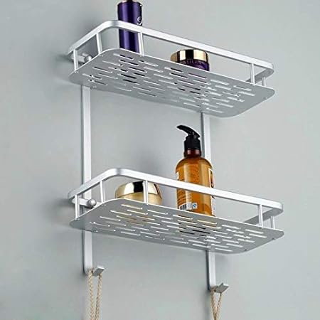 Aluminium Wall Mounted 2 Layer Shelf