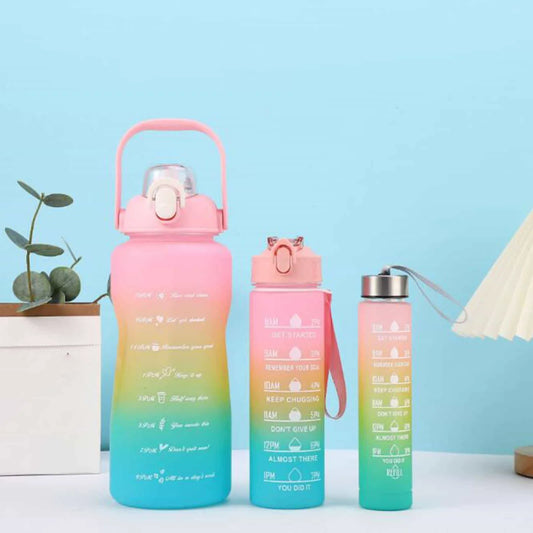 3-Pieces Motivational Jumbo Bottle Set - Random Colour