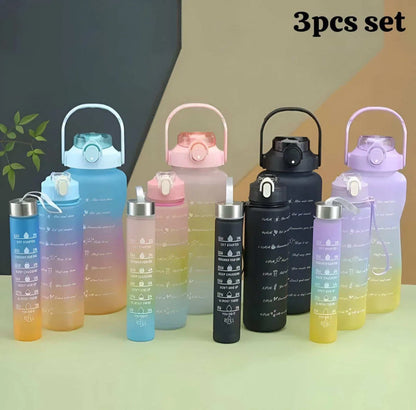 3-Pieces Motivational Jumbo Bottle Set - Random Colour