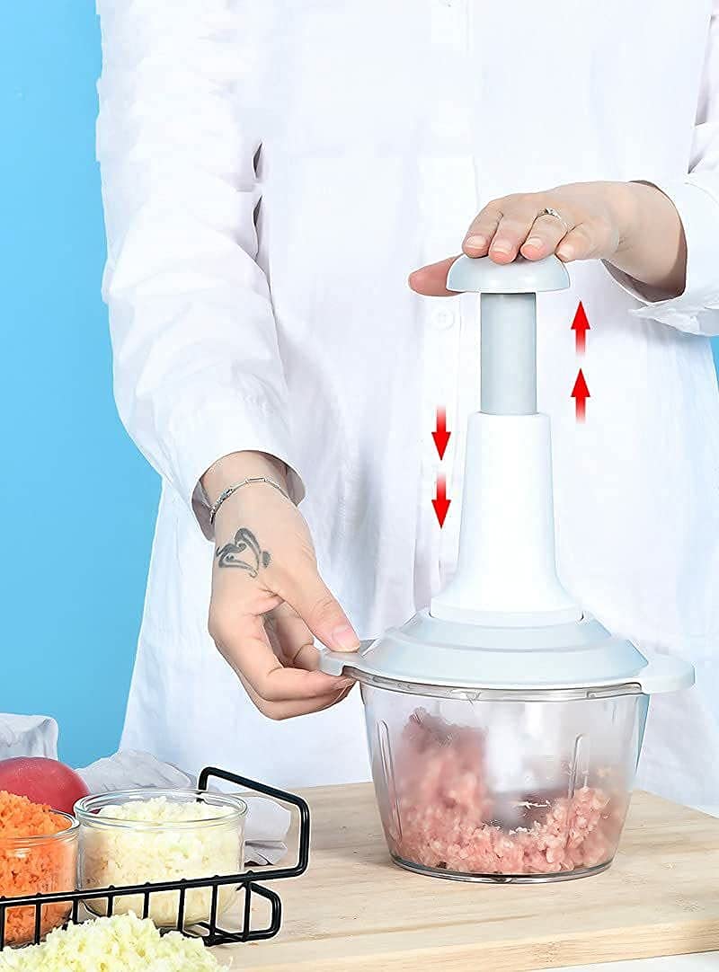 Hand-Press Food Chopper