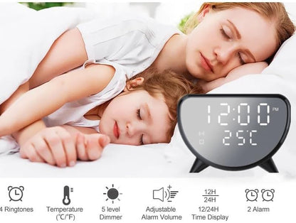 Wireless Charging Desk Clock