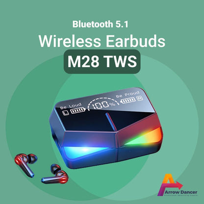 M28 TWS Earbuds with Gaming Mode