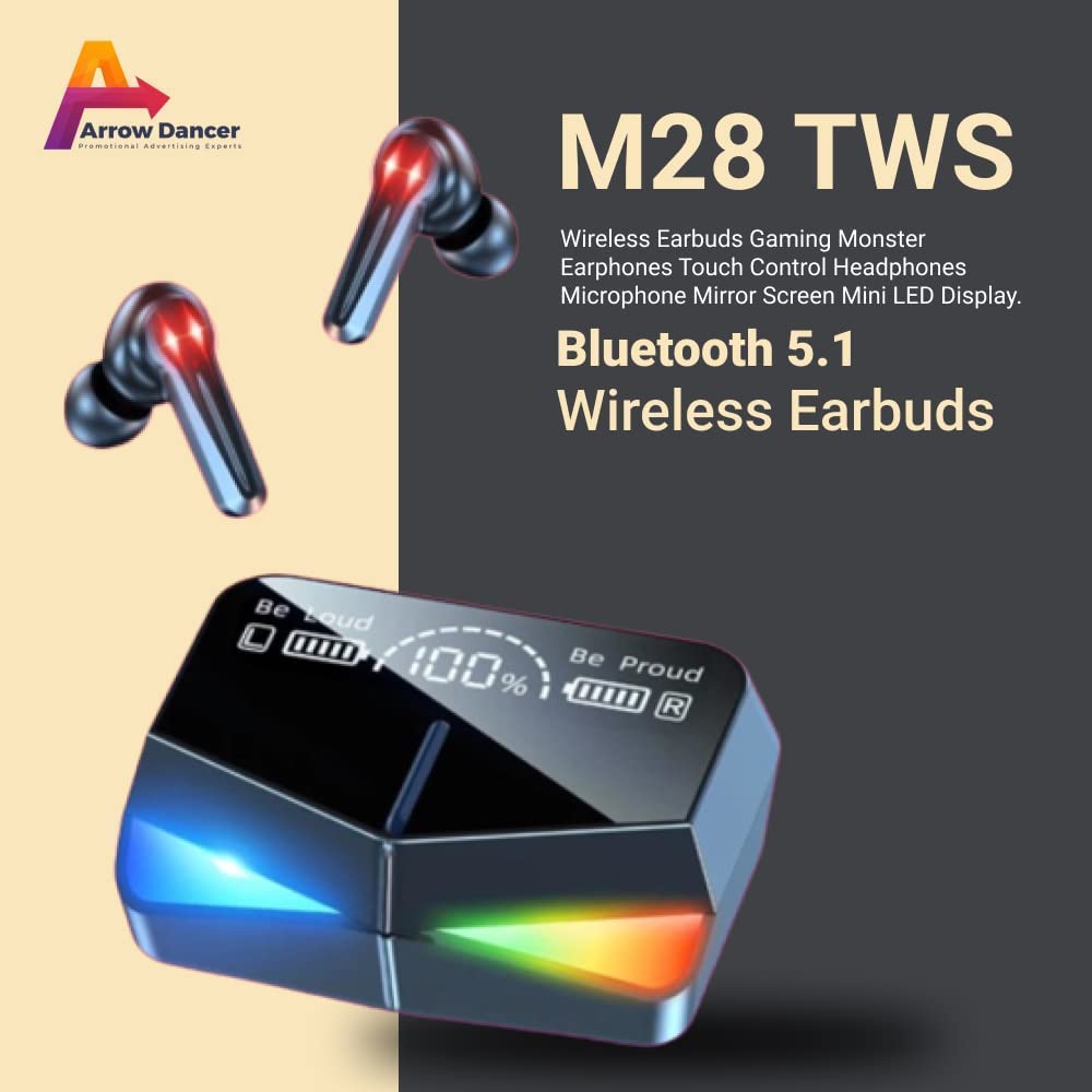 M28 TWS Earbuds with Gaming Mode