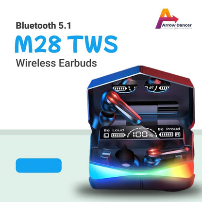 M28 TWS Earbuds with Gaming Mode