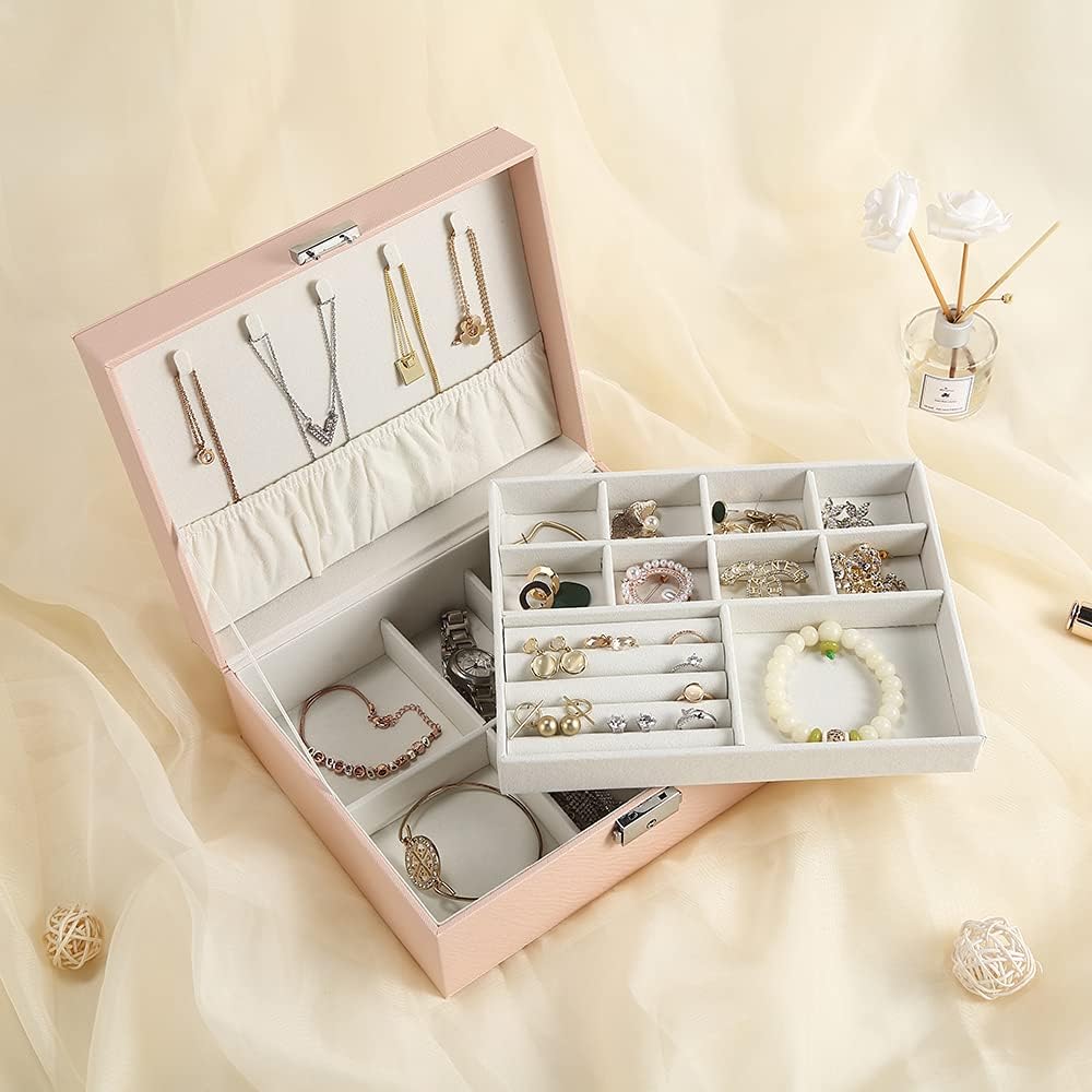 Jewellery Box Large- Pink