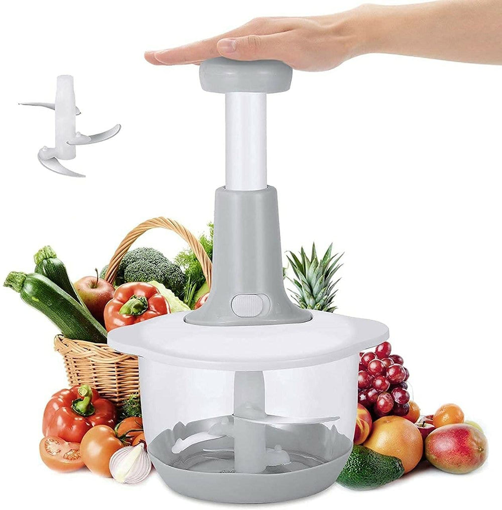 Hand-Press Food Chopper