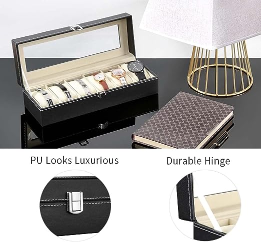 6 Slots Watch Box