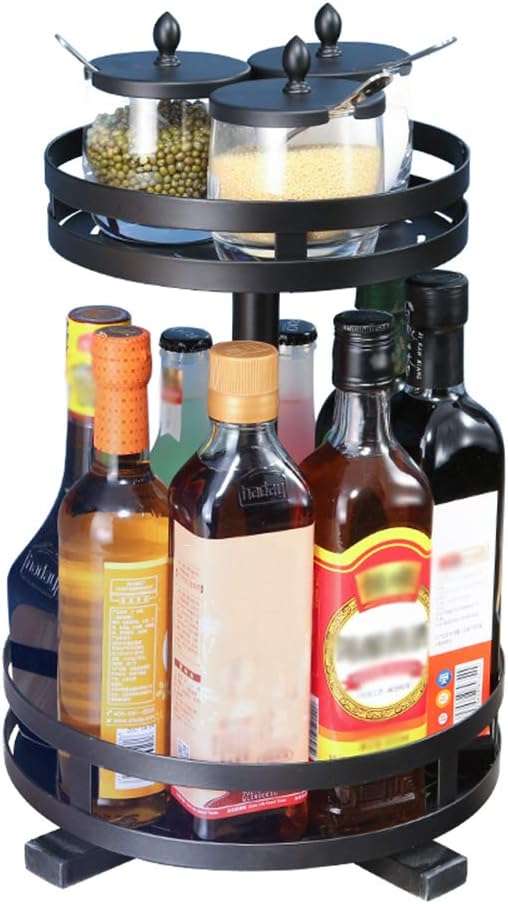 Rotating Iron Storage Rack 2 Layer