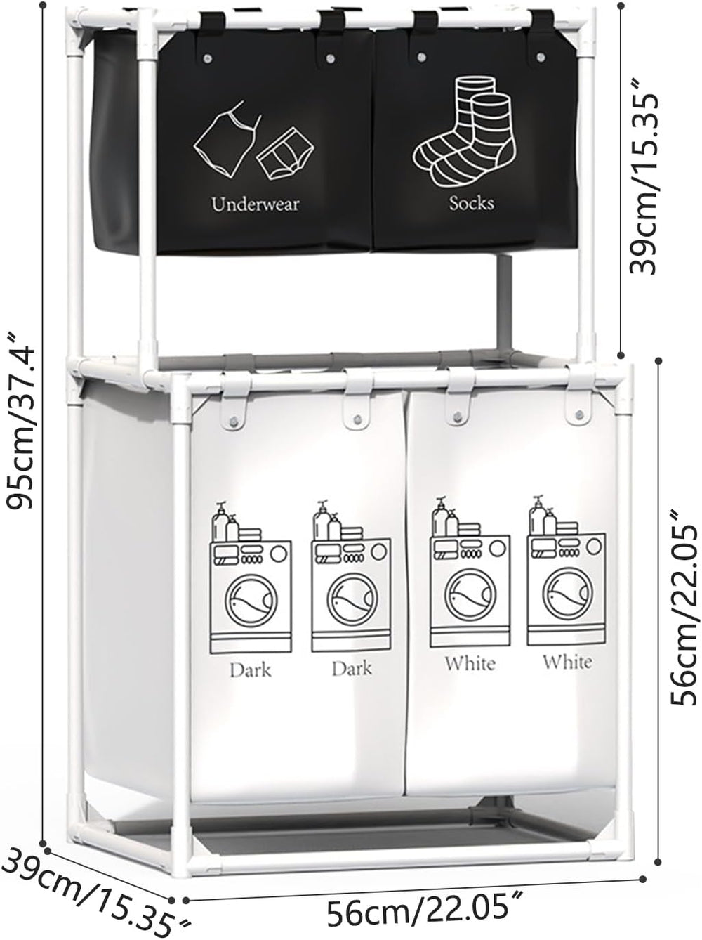 Dirty Clothes Laundry Basket - Random Color