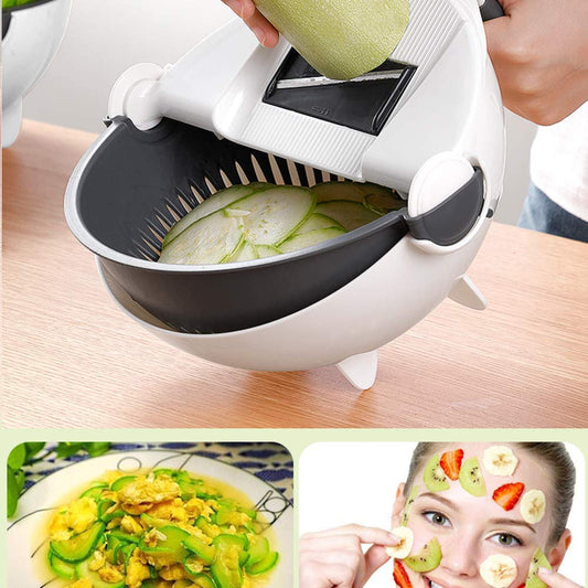 Vegetable Cutter with Drain Basket
