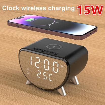 Wireless Charging Desk Clock