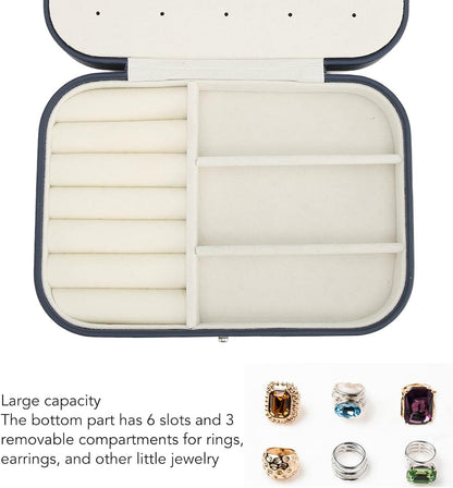 Double Layer Jewellery Box- Navy Blue