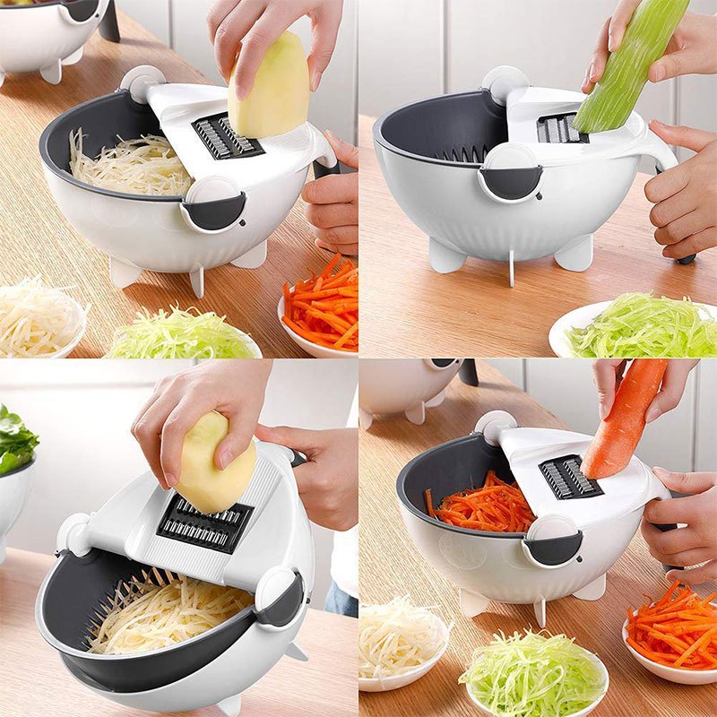 Vegetable Cutter with Drain Basket