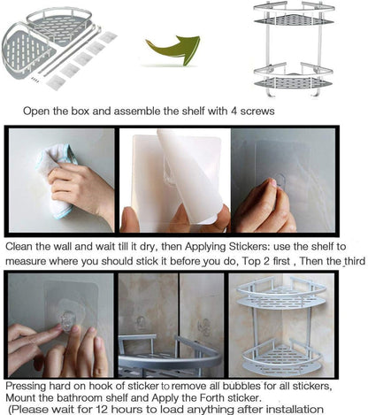 Aluminium Wall Mounted 2 Layer Corner
