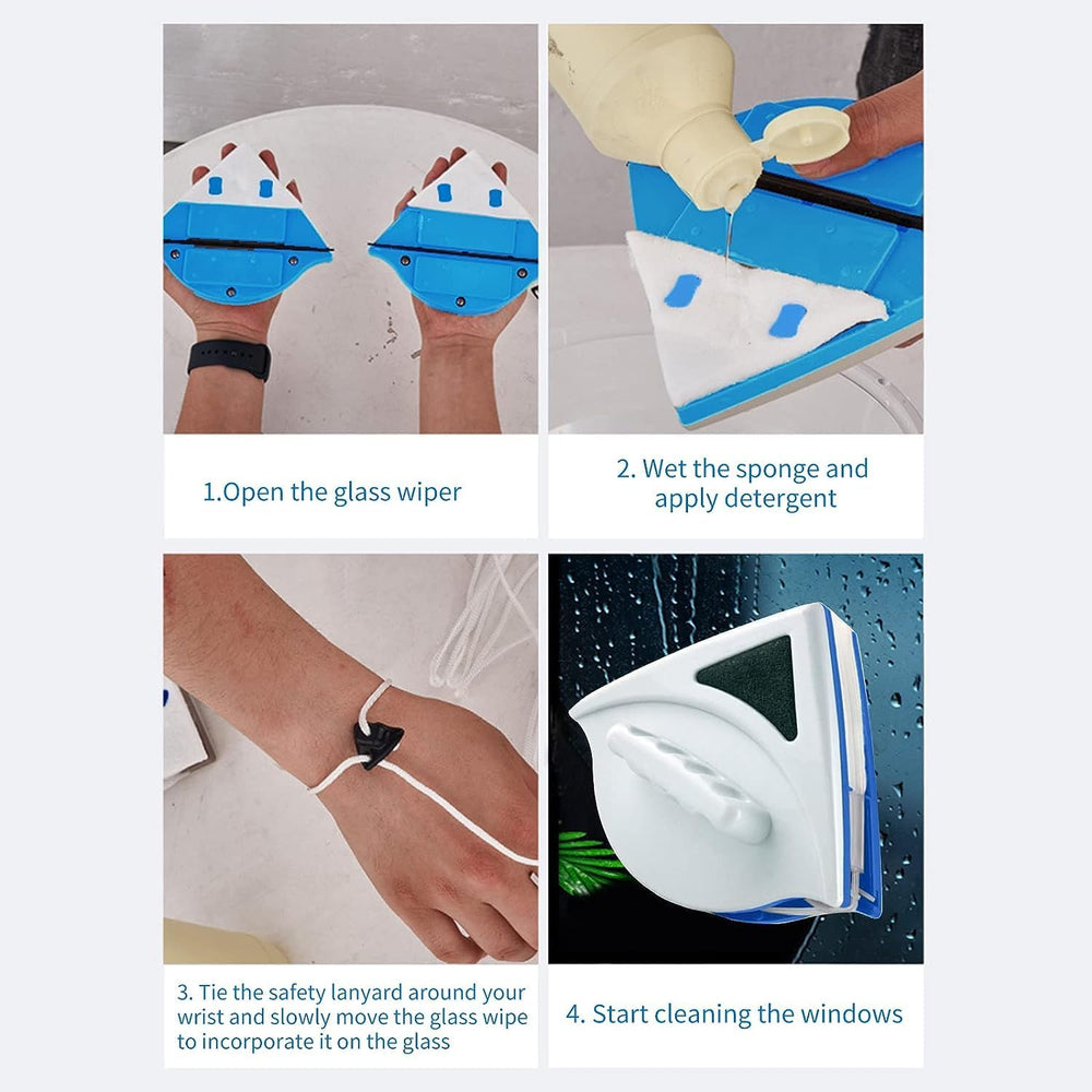 Double Side Glass Cleaning Brush