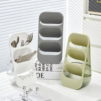 3-Layer Cutlery Stand - Random colour