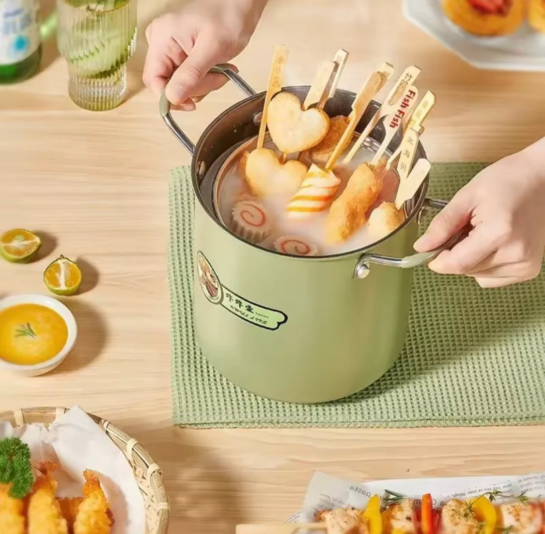 3L Deep Frying Pot With Strainer