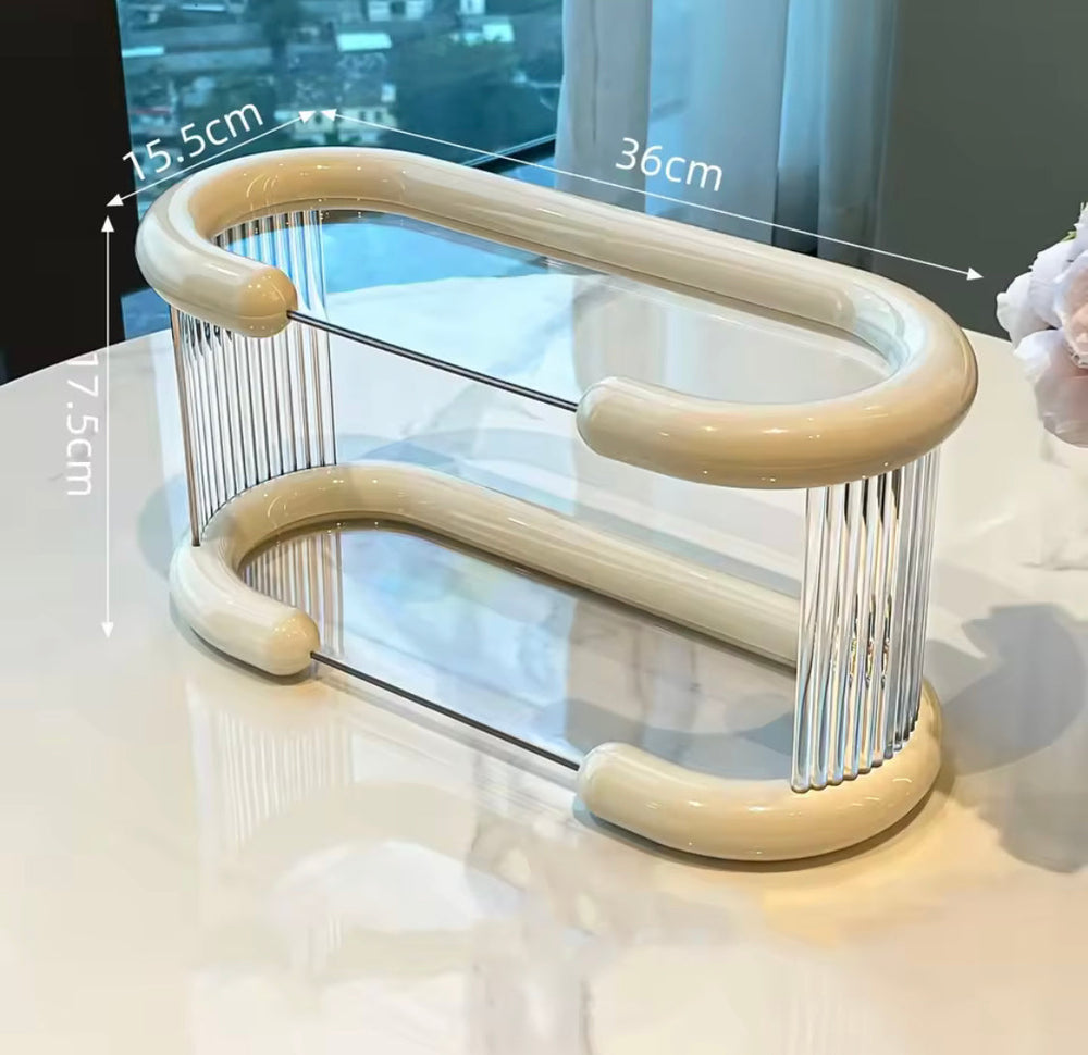 Bathroom Countertop Organizer 2 Layers