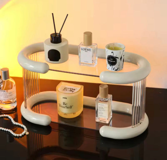 Bathroom Countertop Organizer 2 Layers