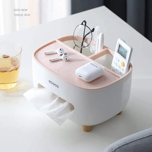Ecoco Tissue Box & Organizer (Random Color)